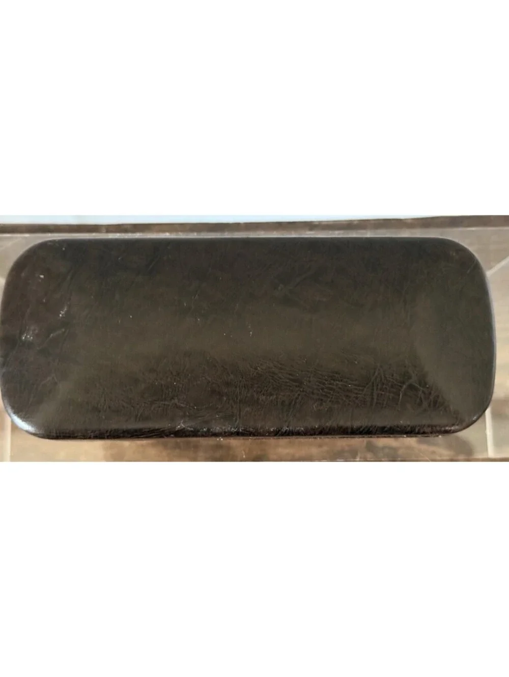 Fossil Eyeglass or Sunglass Dark Brown Hardcase Clamshell Case Lined